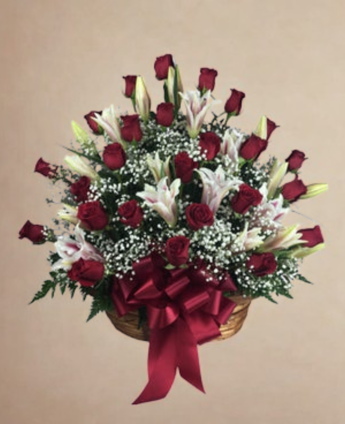 Red Flower Basket