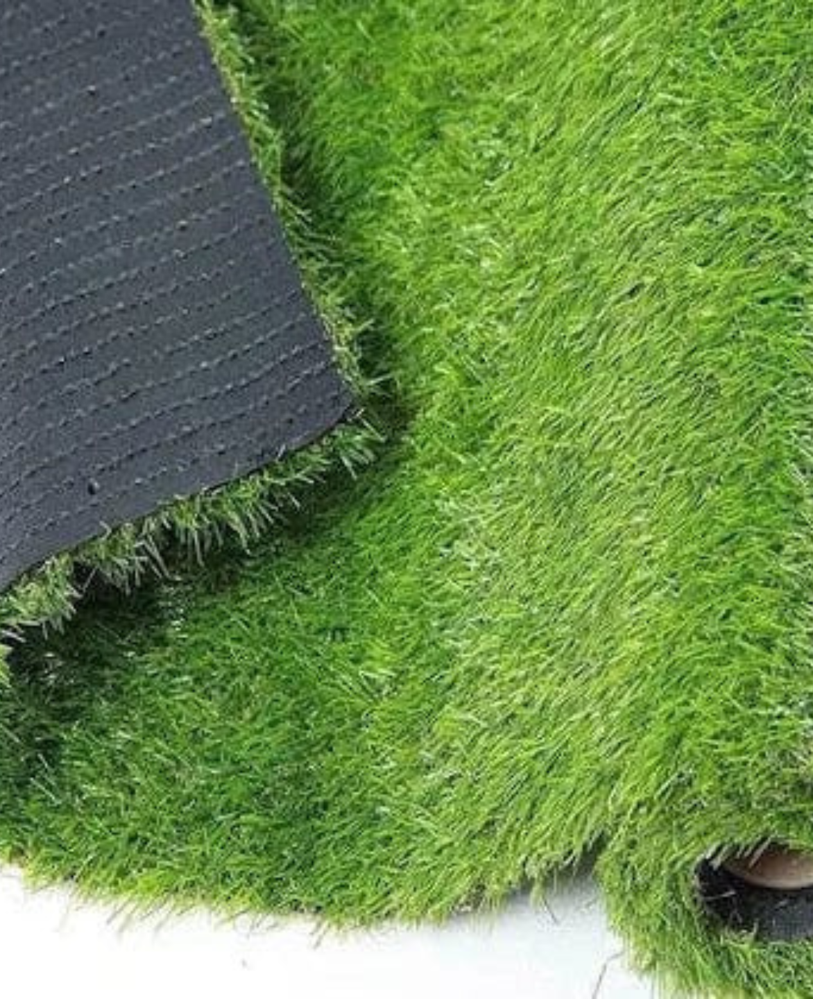 Green Polyster Uv Resistant Artificial Lawn Grass