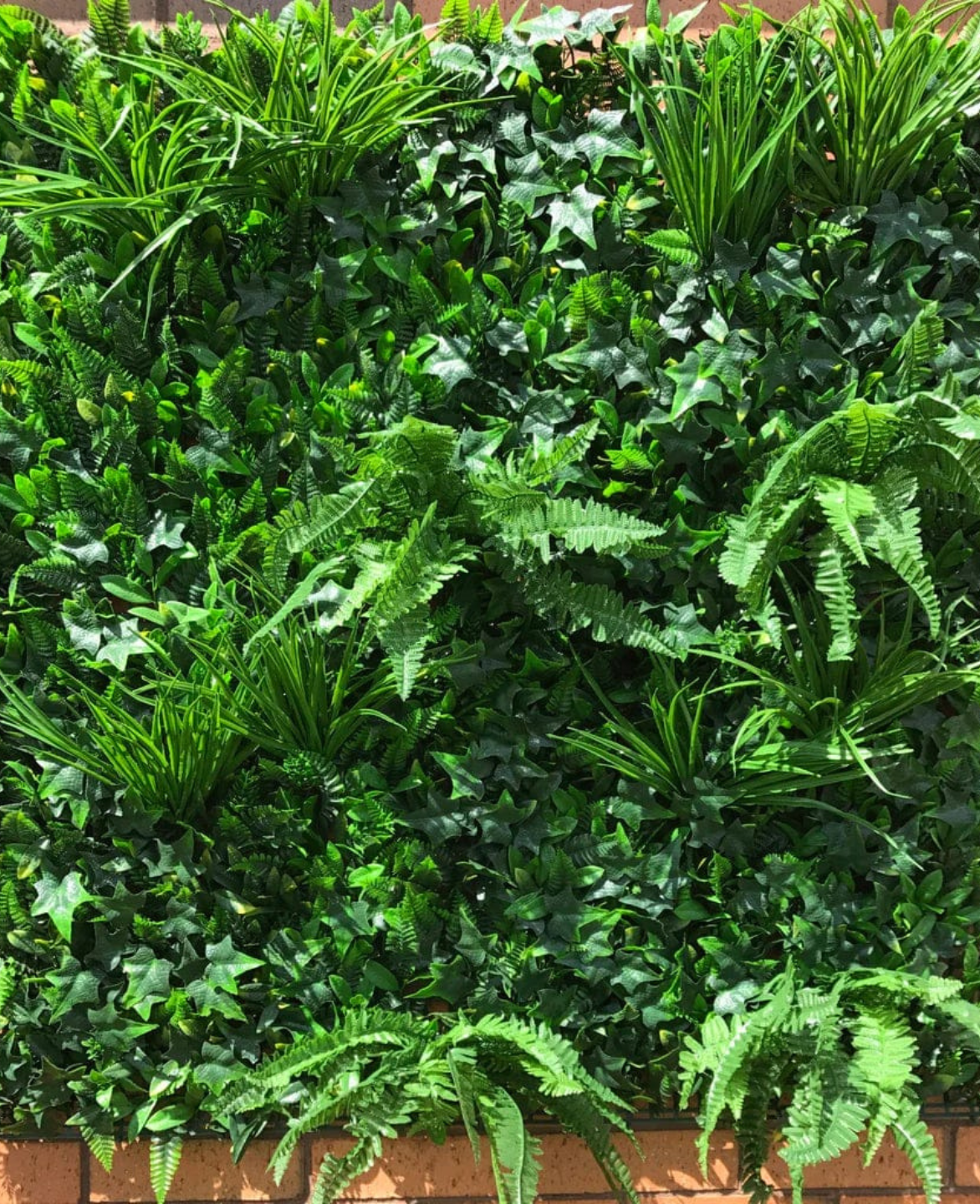 Artificial Instant Green Wall Hedge Panel Mixed Plants