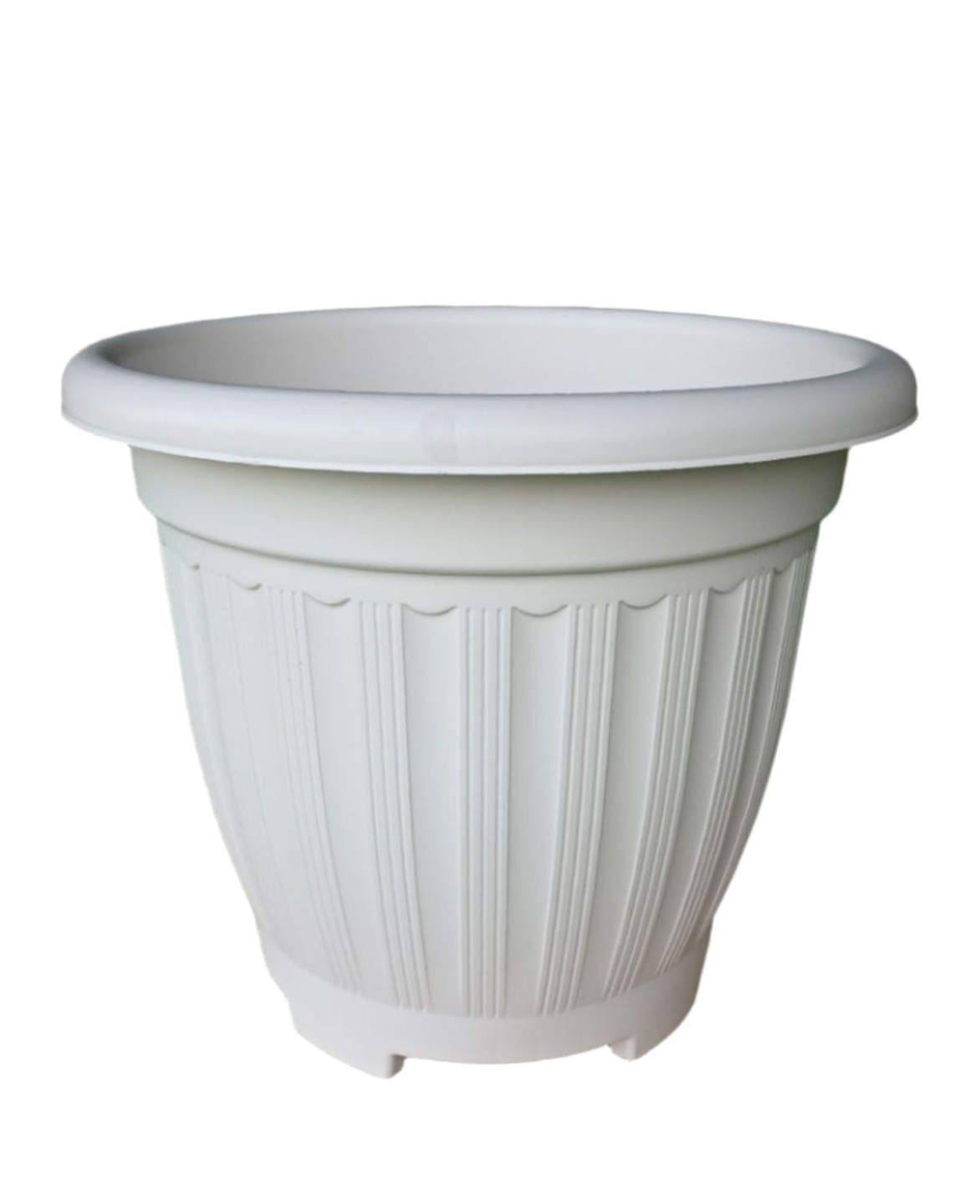 White Round Pot