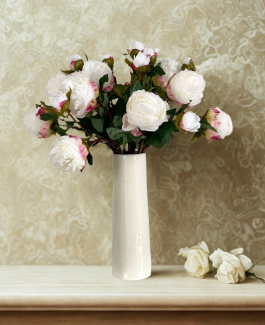 Artificial Large White Peony