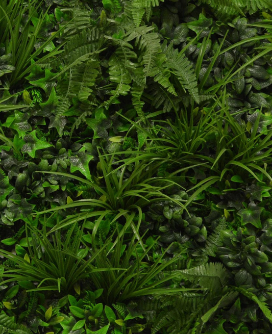 Artificial Instant Green Wall Hedge Panel Mixed Plants