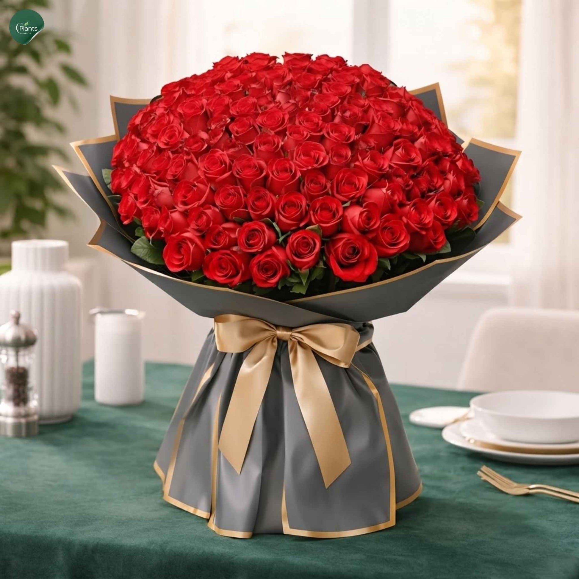 75 Premium Red Roses Bouquet UAE