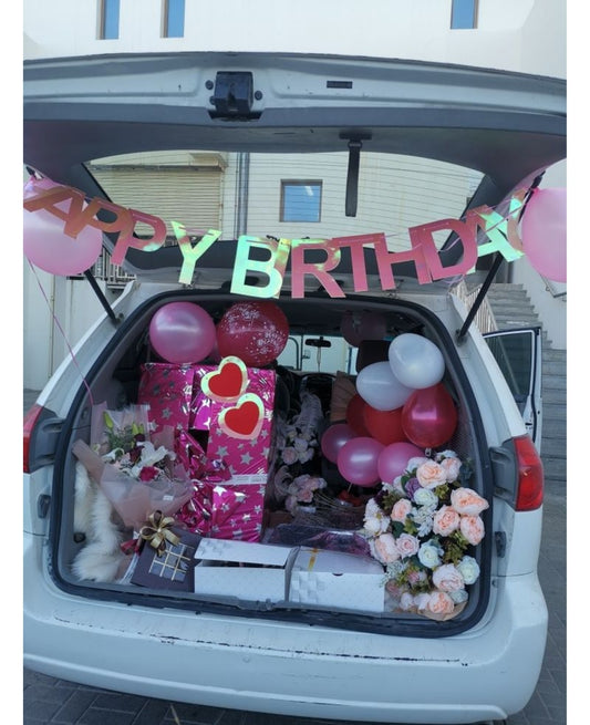 Birthday car decor