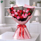 Elegant Red and Pink Rose Arrangement Love Script Edition by CPlants UAE