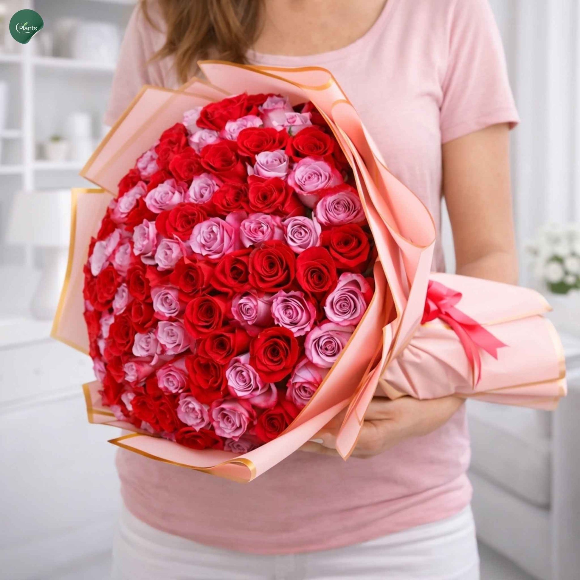 Luxury 101 stem fresh rose bouquet for anniversaries and proposals in Dubai 