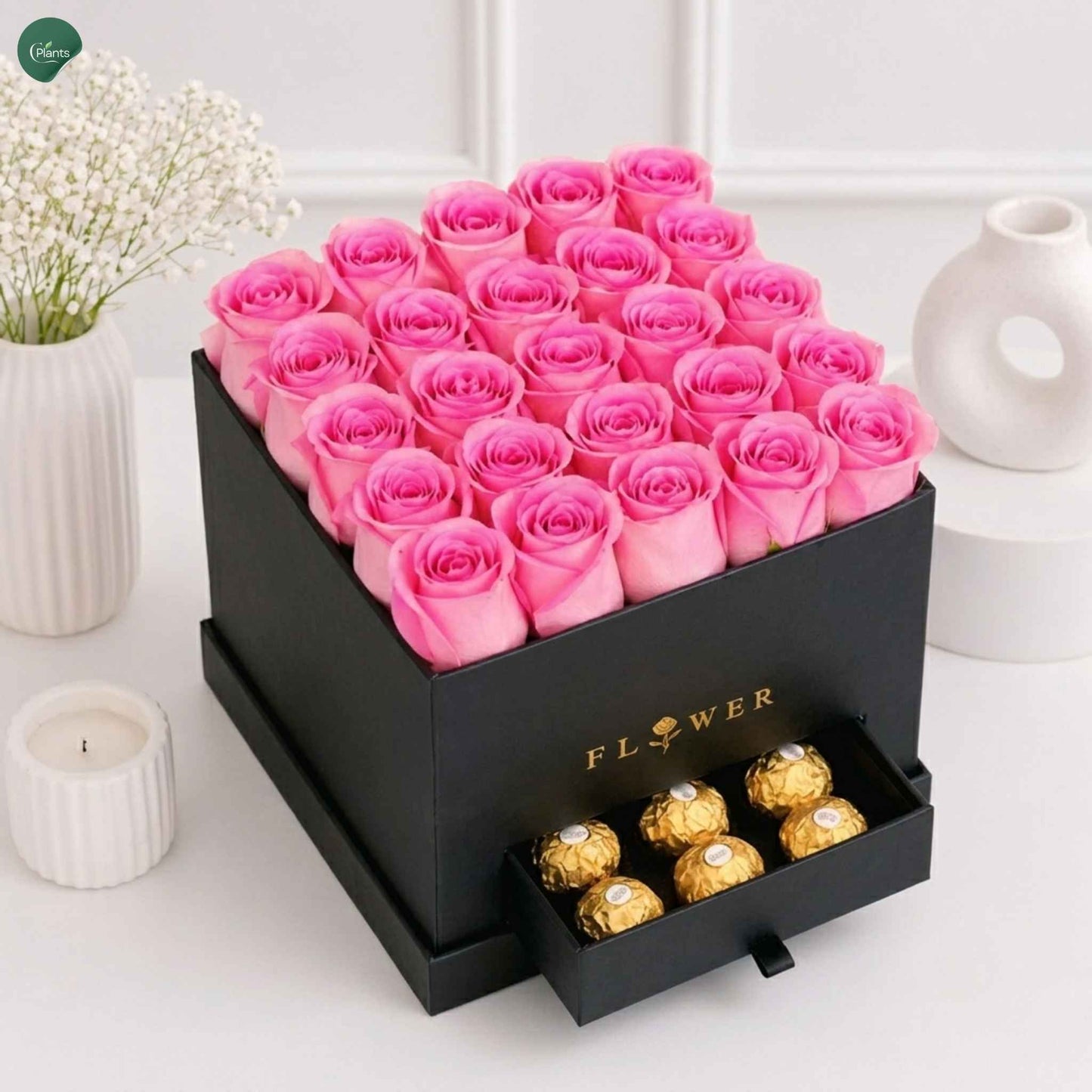 Luxury Pink Rose Box UAE 