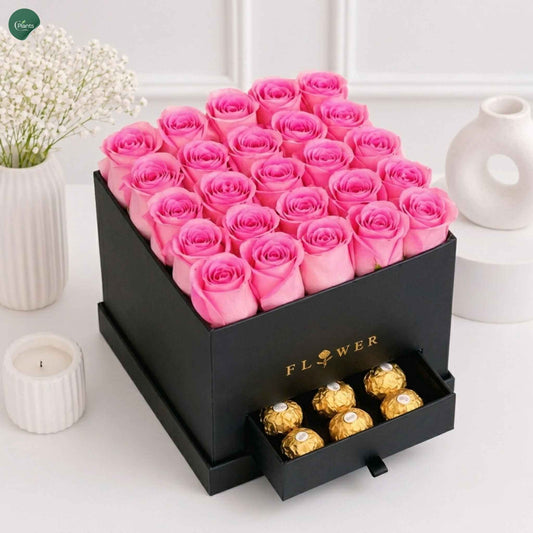 Luxury Pink Rose Box UAE 