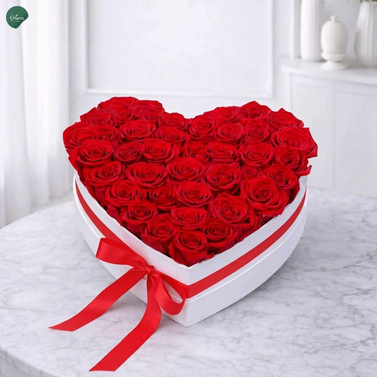 Luxury red rose heart gift box for Valentine's Day and anniversary gift in UAE