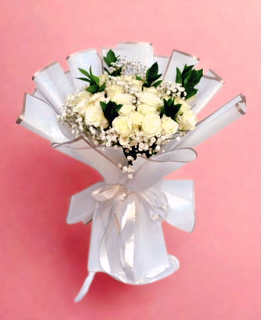 Ofay White Elegant Flowers Delivery in Dubai