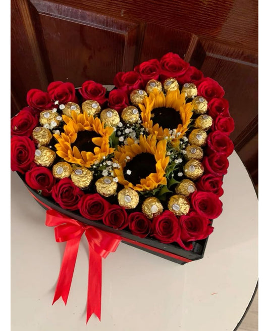 Sun Flower Heart
