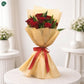 7 Premium Red Roses Bouquet - Luxury Fresh Flower Gift UAE