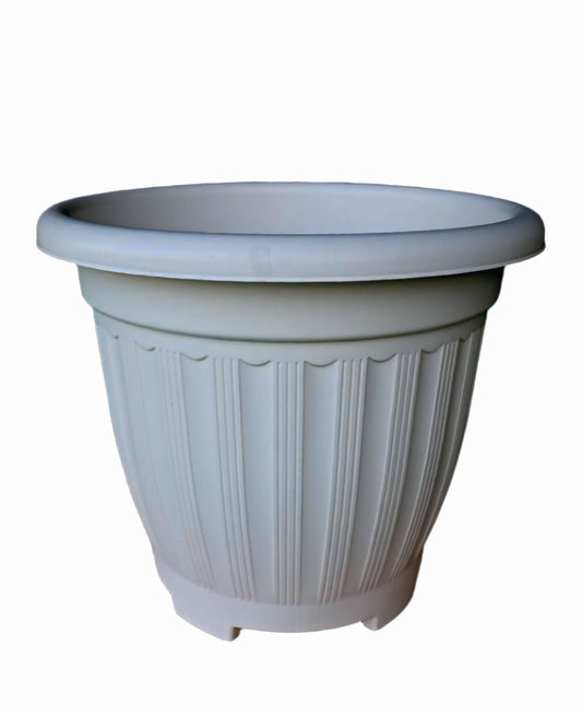 White Round Pot
