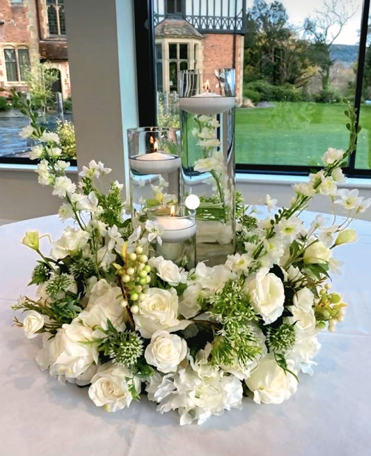 White Centerpiece Flowers Online