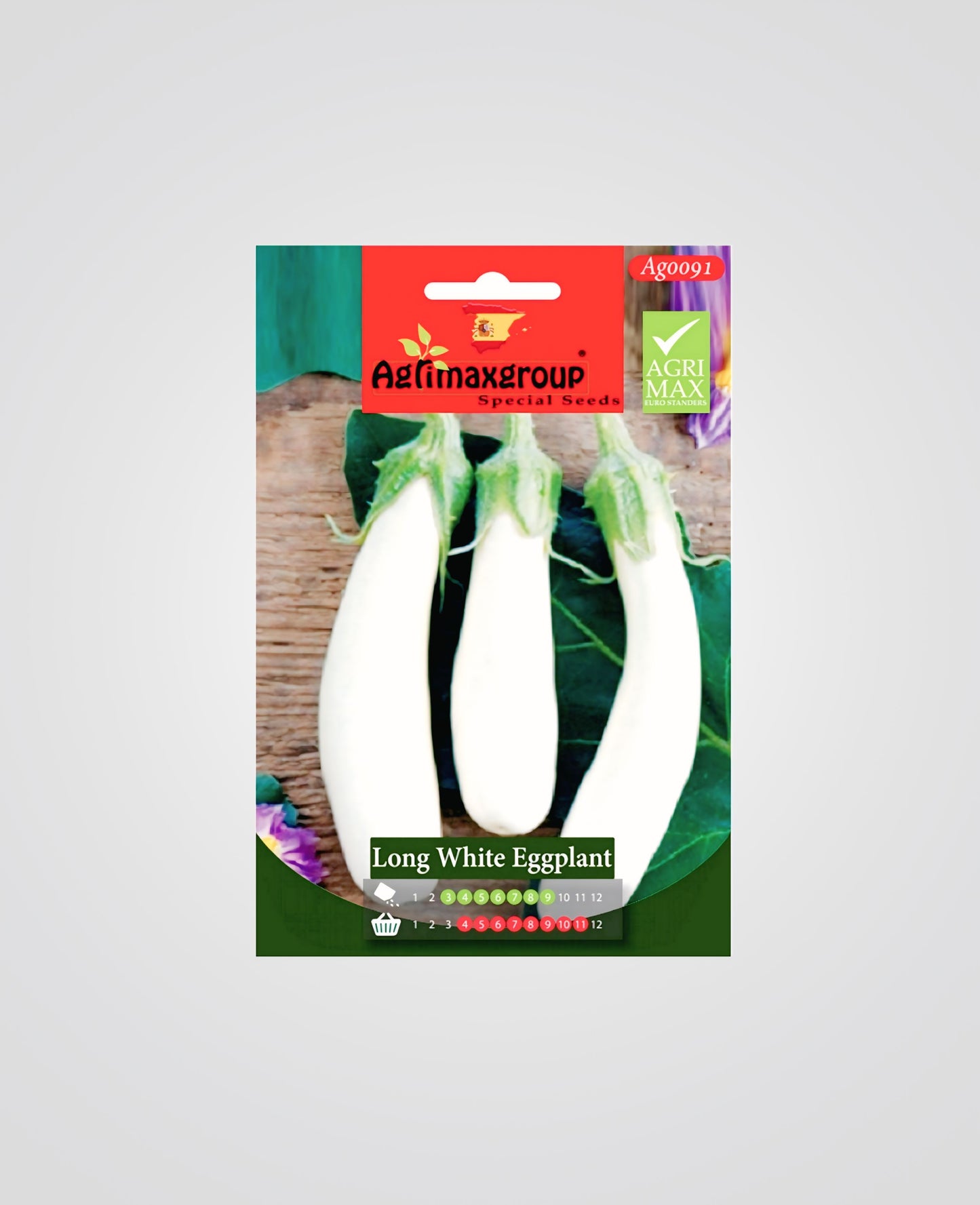 Long White Eggplant Seeds