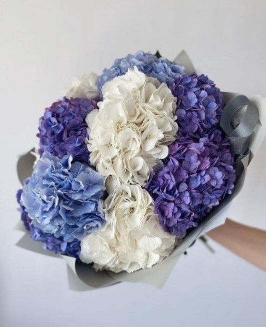 Blue and White